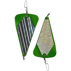9 Inch Triangular Trolling Flasher Paddle ABS with Glow Stickers