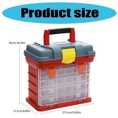 4 Layer Storage Boxes Multifunctional Electrician Portable Tool Box Organizers