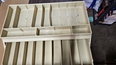 Vintage PLANO Systems 6803 Three 3 Tray Tackle Box Green