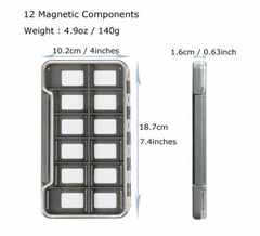 1 PC Rudder Fly Box Fly Fishing Double Sides Single Pocket Silicon Foam