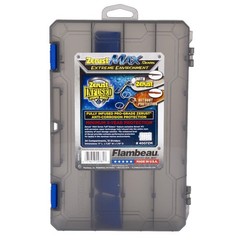 Fishing Tackle Box and Bait Storage Organizer Case Plastic 11 Inches Long 2 Pack