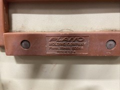 Vintage Plano 757 Tackle Box Fishing Storage Brown/Tan Made In USA 4 Drawers