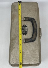 VTG UMCO 102A Fishing Tackle Box Hammered Aluminum Metal 2 Tray USA Patina