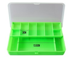 Portable Double-Layer Fishing Lure Storage Box 5 Color Tool Accessories