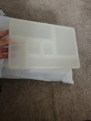 11x8x2 StowAway Storage Utility Box with Compartments…