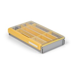 Plano Edge Flex 3700M Yellow Gray Portable Tackle Box With Custom Dividers