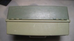 VINTAGE PLANO 6300N 6300 N TWO TONE GREEN 3 TRAY TACKLE BOX