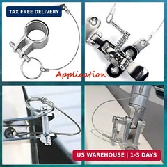 Boat Bimini Top 316 Stainless Steel Quick Release Pins w/Drop Cam & Spring 1/4 I