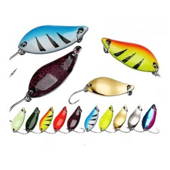 3 1.4cm Metal Spoon Lure for Trout Bass Perch Stream Lake Pond Fishing
