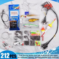212-Piece Fishing Gear Kit with Lures, Hooks, and More – Angler’s Dream