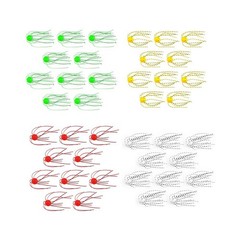 10Pcs Soft Bait with for whiskers Glow Floating Sea Urchin Lure for Lake Fishing