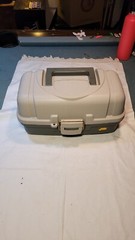 Plano Tackle Box 6102 2 Tier Fold Out Tray Fishing Gear Made in USA