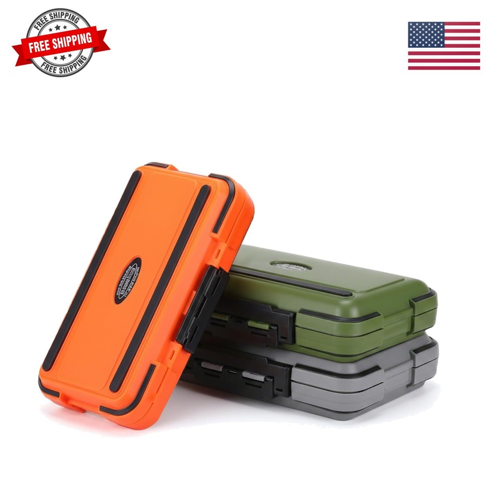 Small Tackle Box Organizer 3 Pack, Mini Portable Waterproof Fishing Lure Boxe…