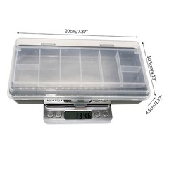 Fishing Accessories Lure Hook Bait Tool Box Fishing Tackle Case Double-deck
