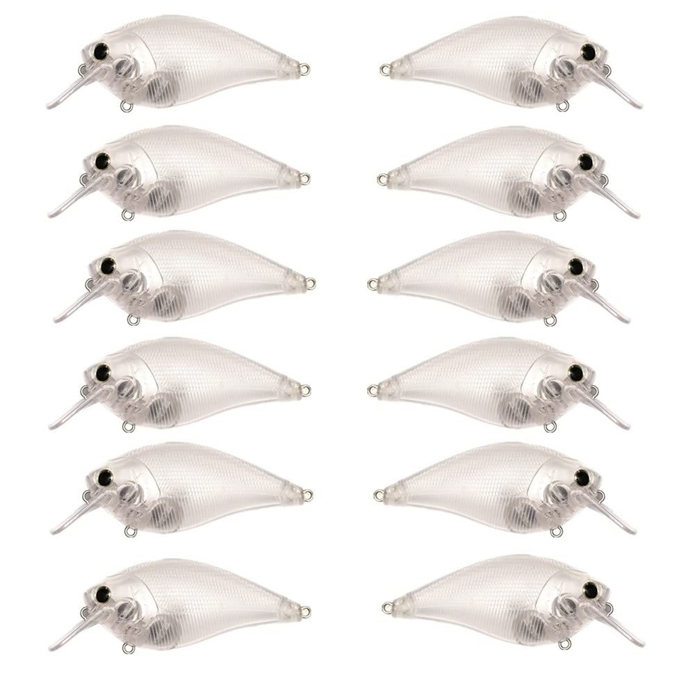 Lure Blanks Square Bill Crankbait,20pcs Unpainted 2.5 Square Bill Crankbaits …