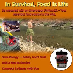 Mini Survival Fishing Kit Small Emergency Fishing Tackle Box Pocket Outdoor