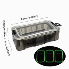 Fishing Tackle Box – 4 Pack Glow-in-the-dark Fishing Tackle Storage, Tackle