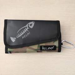 Lure Bag Fishing Jig Tackle Bag 6-Pocket Storage Soft Bait Jig Bag Waterproof