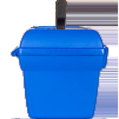 KIDS FISHING TACKLE BOX with Lift-Out Tray, Blue, 13 Inches Long, Plastic
