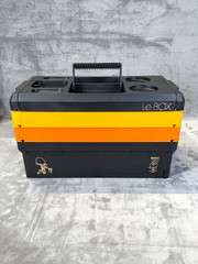Vintage Le Box Norca Fishing Tackle Box Multi Color W/ Trays Excellent Condition