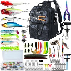 Bogtim Fishing Backpack Tackle Kit Lightweight 25L Tackle Bag Fishing Gear And