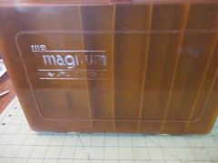 Vintage Plano USA Magnum model 1119 two sided tackle box 13″ x 10″ x 4”