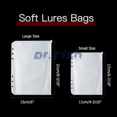 Dr.fish Soft Bait Binder for Jigs Fishiing Lure Wallet Waterproof Heavy PVC