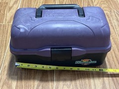 Flambeau Outdoors 2-Tray Plastic Tackle Box Purple/Black 13x8x6 in