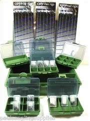 Fishing Tackle Bit Box System 200 items included swivels hooks rigs clips etc