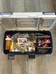 Plano 7271 Fishing Tackle Box Loaded with Assorted Lures, Tackle & Accessories