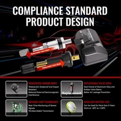 TPMS Sensor Toyota, 315MHz Tire Pressure Monitoring System Sensor fit for Toy…