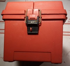 TB10) Vintage Plano TNT 611 Tackle / Tool Box with Tray.