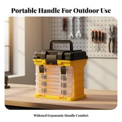 Stacked Compartments ABS Synthetic Material Multi-Drawer Tackle Box Portable