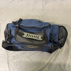Cabellas Fishing Catch All Canvas Duffle Gear Bag Navy 16”x8”x 5”