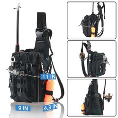 Fishing Backpack Fishing Bag With Tackle Box Compact Fishing Tackle Bag Fishing