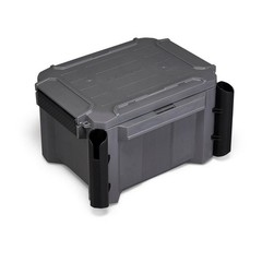 Plano GoNow Freshwater Fish Kit, Waterproof Field Box with Rod Holders, Charcoal