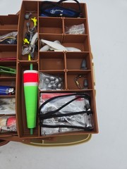 Plano Model PLA000337 2 Tray Tackle Box with Fishing Tackle And Tools