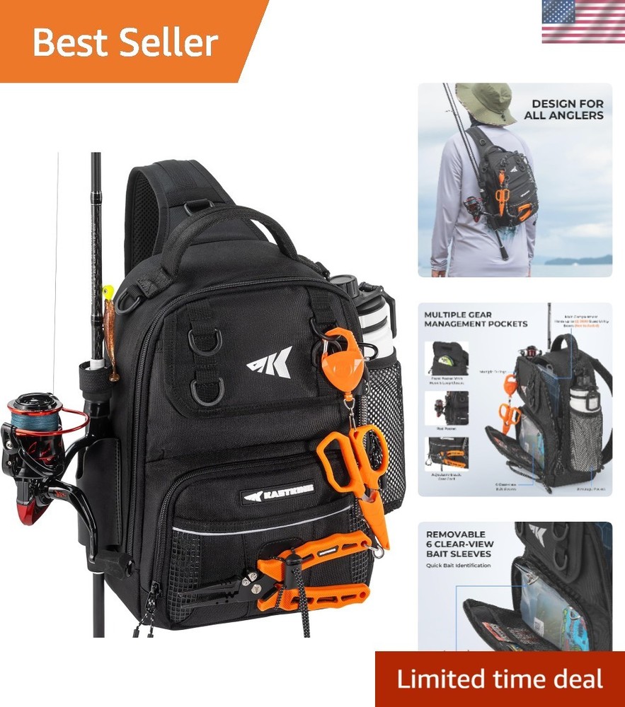 Lightweight BaitSpace Fishing Gear Bag – Stylish, Functional & Water-Resistant