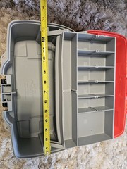 Plano 6201 One-Tray Tackle Box, Bait Storage, Extending Cantilever-tray Design