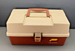 VINTAGE Plano Tackle Box Model 6303 USA 3 Tier Fold Out Tray