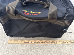 Ugly Stik Shakespeare Duffle Bag With Strap approx. 15 x 11 x 9 Black Brown
