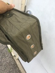 80’s CANVAS SURF BAG SALTWATER STRIPER PLUGS LURES FISHING TACKLE BOX