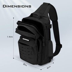 BlowBak Lightweight Tactical Fishing Sling Bag – Water-Resistant Gear Storage