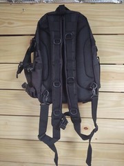 NEW Fishing/Outdoor Backpack, Tackle Bag W/Rod Holder – Large Black Gear Bag