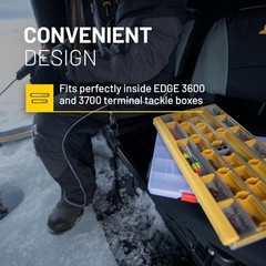Edge Terminal Small Hook Retainer Box 3-Pack Tackle Storage Yellow Includes Hook
