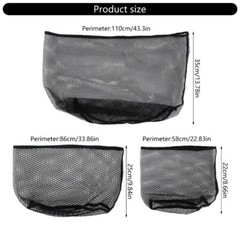 Fishing Mesh Pouches Quick Drying Multipurpose Mesh Net Bag Fish Collection Bag