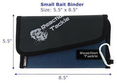 Fishing Tackle Organizer Case | Soft Bait Binder | Blue- Small Bait Binder