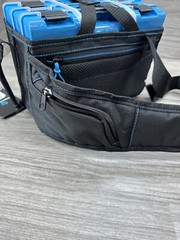 Evolution Outdoor S36005-EV Drift Blue/Black Fishing Tackle Sling Bag w/ Trays