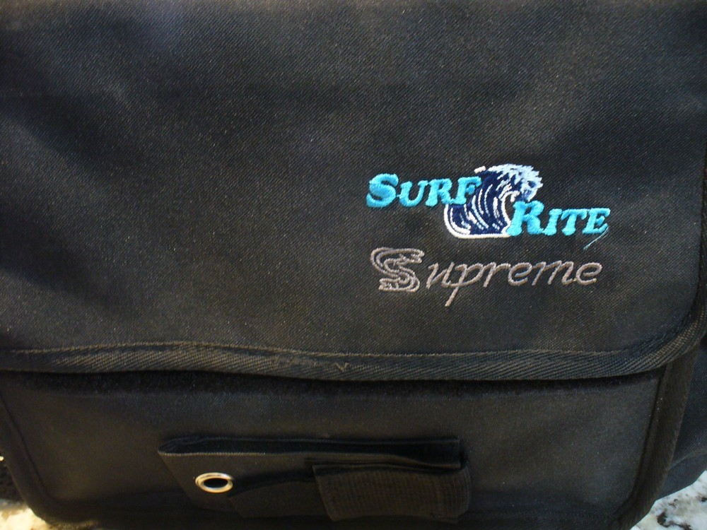 Surf Rite Supreme Surf Bag Five-Tube – Tackle Bag w/ Pockets & Shoulder Strap