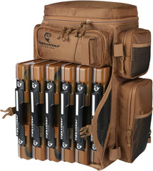 Evolution Fishing Drift Series Tackle Backpack, Outdoor Rucksack W/ 6 Fishing Ta